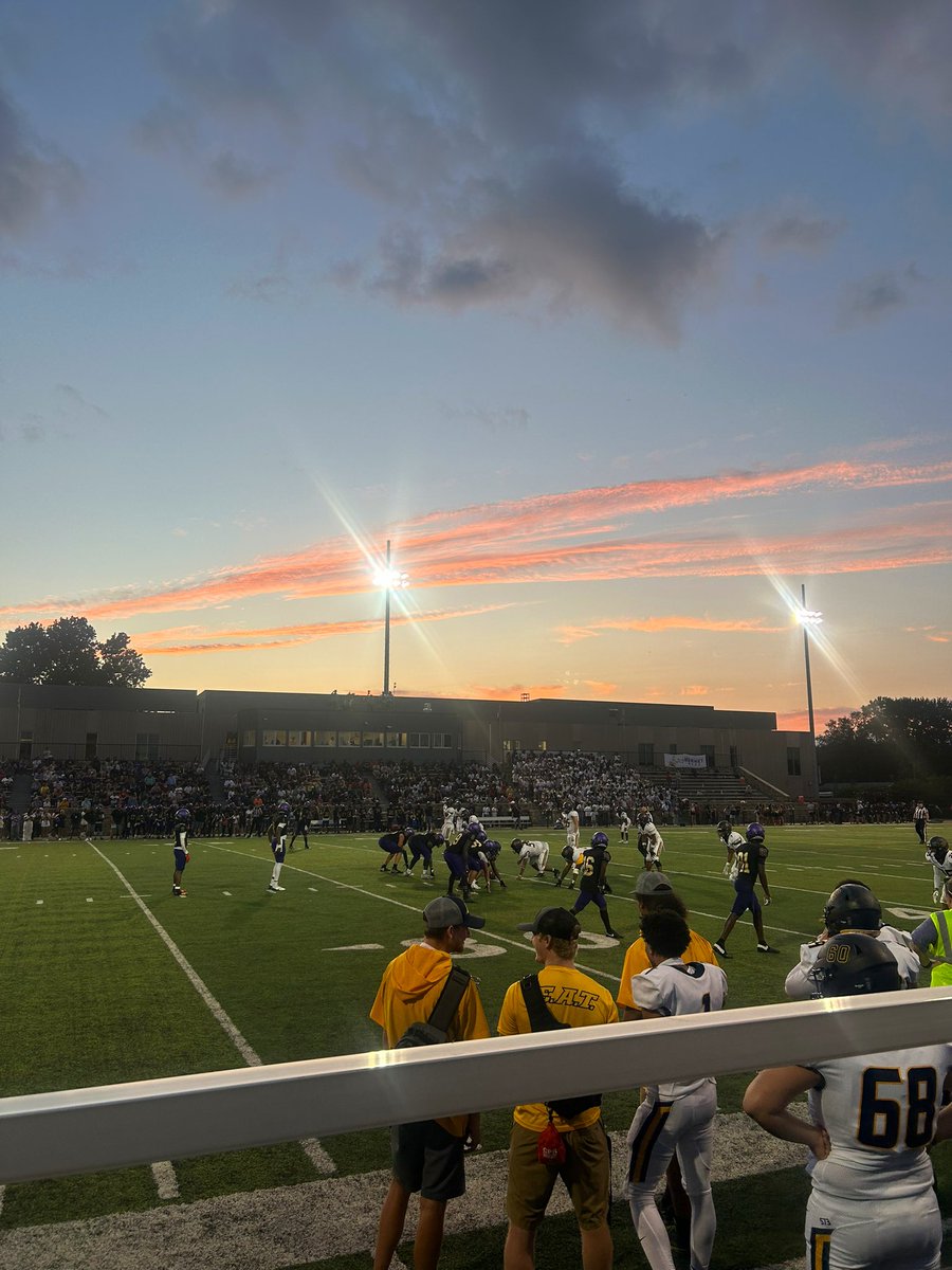 JLazechko's tweet photo. Cheering on the Battle Spartans looks a little bit different after moving to KC, but forever will be a big fan of them.

So sweet seeing some of these amazing juniors (!!!) on Friday night at NKC HS! Good luck this season @MBHFOOTBALL 💙💛 https://t.co/IvxcFp4IX4