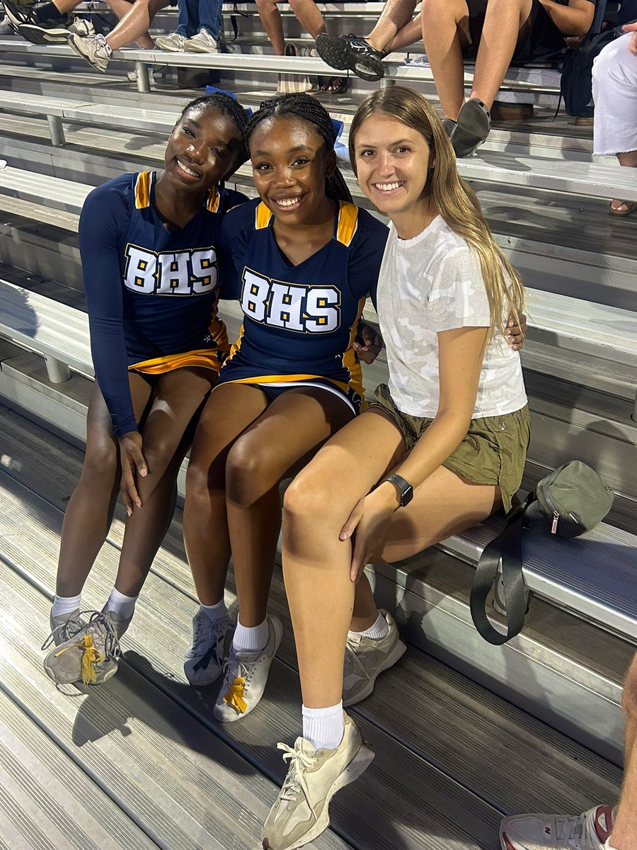 JLazechko's tweet photo. Cheering on the Battle Spartans looks a little bit different after moving to KC, but forever will be a big fan of them.

So sweet seeing some of these amazing juniors (!!!) on Friday night at NKC HS! Good luck this season @MBHFOOTBALL 💙💛 https://t.co/IvxcFp4IX4