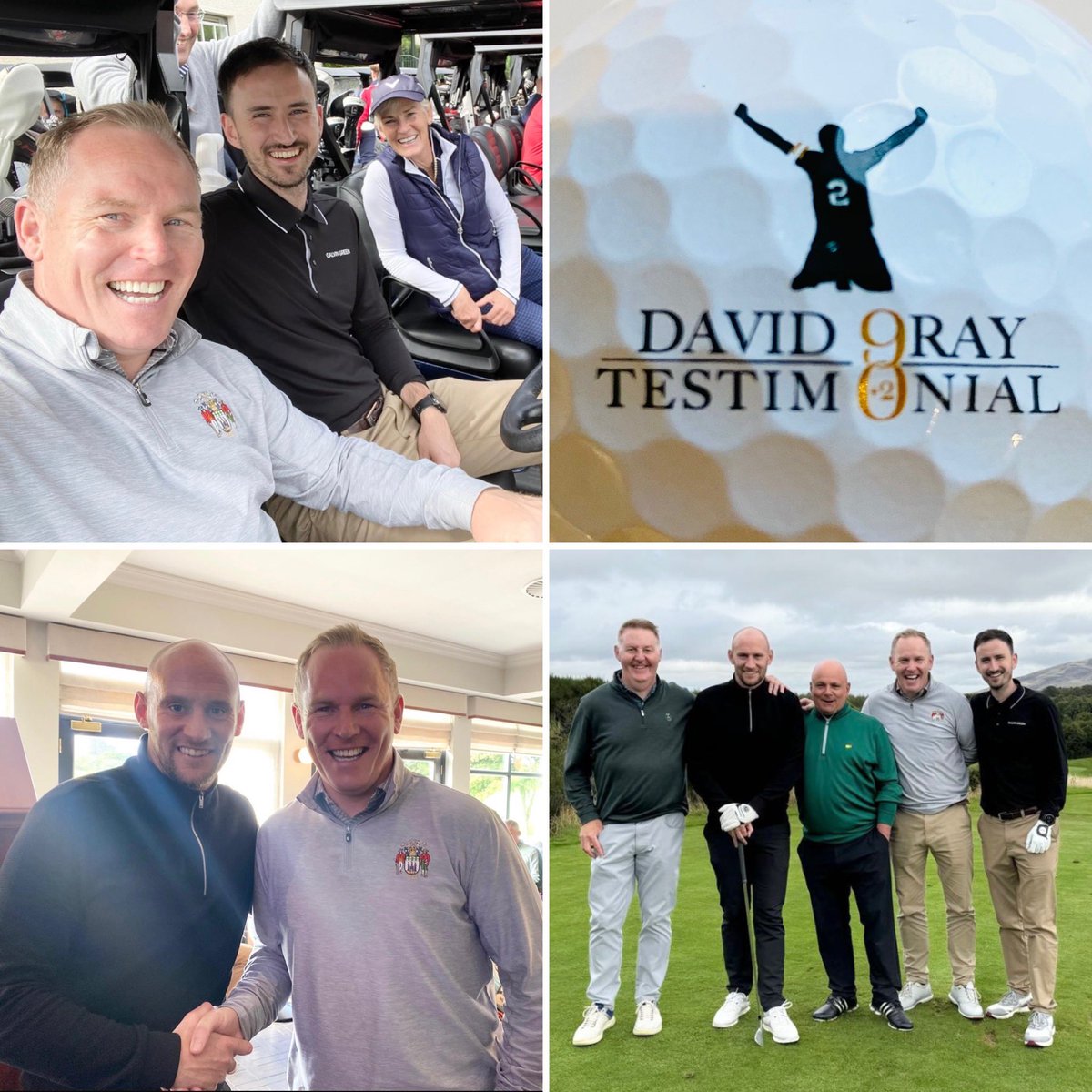 Top day <a href="/GleneaglesGolf/">Gleneagles Golf</a> celebrating David Gray’s testimonial golf day. ⛳️👍.
Impressive photobombing from <a href="/JudyMurray/">judy murray</a> 😜 🎾.
<a href="/HibernianFC/">Hibernian Football Club</a> 
<a href="/GregMcEwan/">Greg McEwan</a> <a href="/seanmarc3000/">Sean Marc</a>