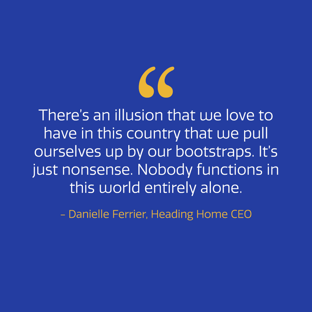 In Massachusetts, we take care of our neighbors. Earlier this month, Danielle Ferrier sat down with <a href="/wbznewsradio/">WBZ NewsRadio</a>’s <a href="/NicholeDWBZ/">Nichole Davis</a> to talk more about Heading Home and Massachusetts’ “Right to Shelter” law. Listen to the full podcast here: l8r.it/KL2X