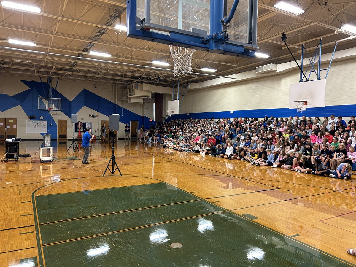 Camp Michindoh Director “Bear” came today to explain 6th grade camp to our students. 6th grade parents: Reminder there is a parent meeting tonight at 6:00 p.m. at the AWHS Auditorium