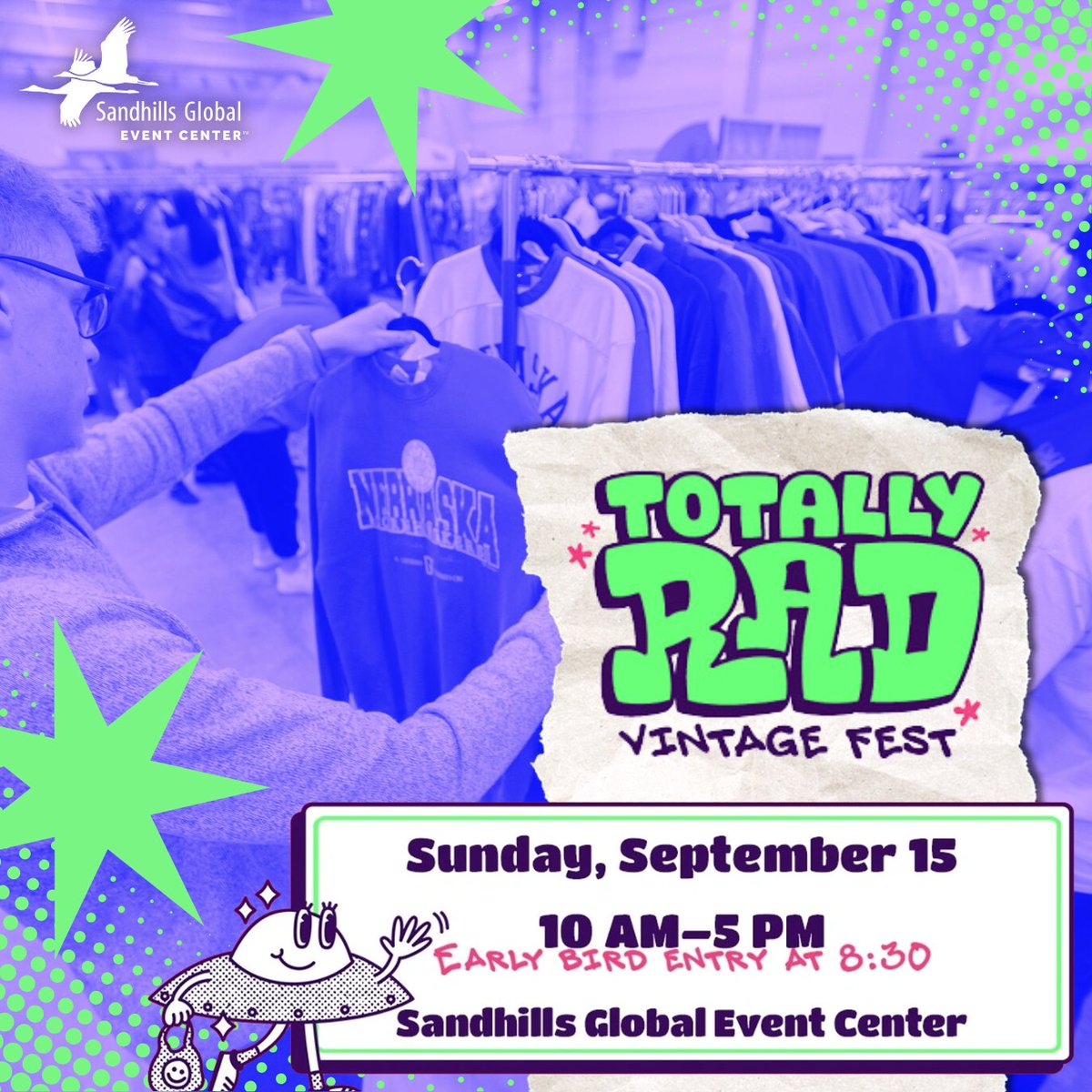 Sandhills_GEC's tweet image. 🚀 Dive into nostalgia at Totally Rad Vintage Fest! 🕶️✨

Shop epic 80s, 90s, and Y2K finds, play at the Free-Play Vintage Arcade, and explore the Rad Rewind Museum with relics from the past.

More info &amp;amp; buy tickets 👉 ow.ly/m0Oz50TeQgV

#SGEC #Vintage #ThrowbackFun