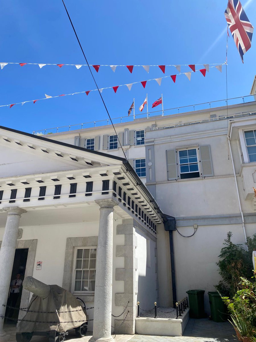 gibseafarers's tweet photo. The Red Ensign proudly flying at HM Government of Gibraltar's No. 6 Convent Place earlier today. #MerchantNavyDay https://t.co/0oUzQenQ2Q