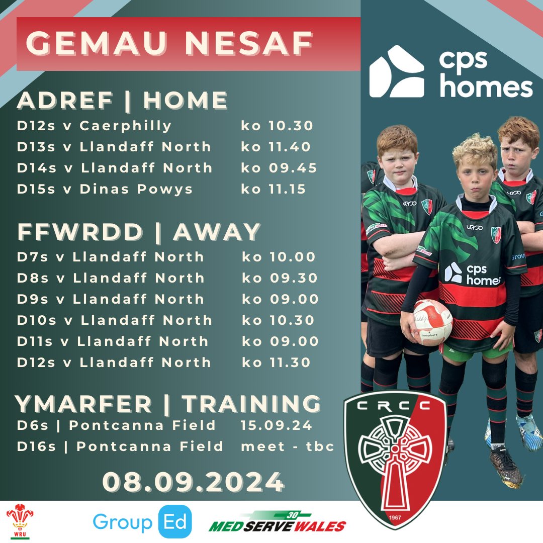 🏉🏉 08.09.2024 🏉🏉

GEMAU NESAF | NEXT GAMES

#YMLAEN