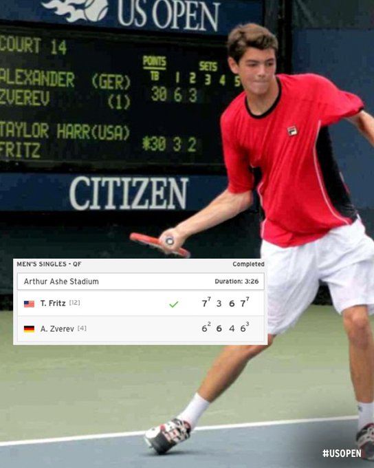 Taylor Fritz US Open Revenge On Zverev