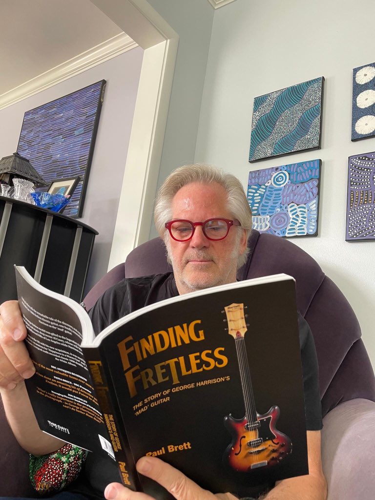 Delighted that Grammy-winning guitar virtuoso &amp; multi-instrumentalist John Jorgenson is enjoying a good read. Hopefully some happy memories 🙂