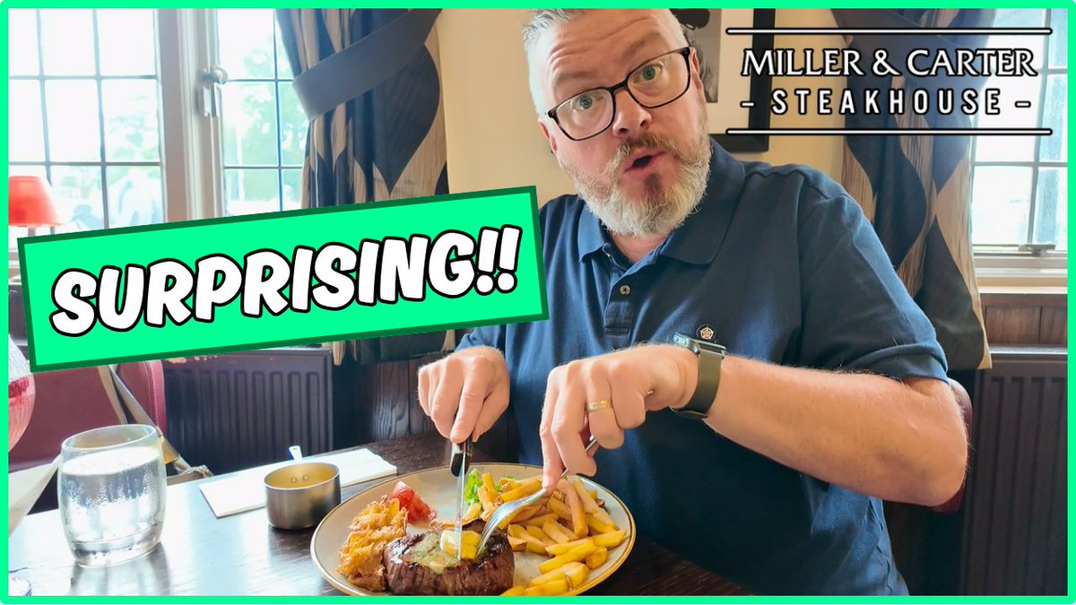 Today I pay my first visit to Miller and Carter - a steakhouse I have been meaning to visit for a long time.

Some people say it is expensive, but their lunch time menu seems incredible value at less than £20 for 3 courses.

But will it be any good?

youtu.be/l7tKx5_QX7s