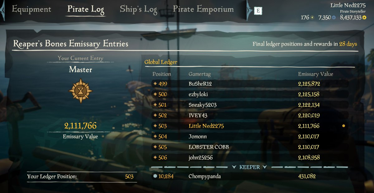 DSluggins's tweet photo. Today i hit top 500 Reaper Emissary from only Hourglassing! I really enjoy this format, thank you to everyone that helps me! 

#SoT #Hourglass #Reapers #LittleNed #PirateStoryTeller #LetsGoStreaking https://t.co/Ht9J4lEoTx