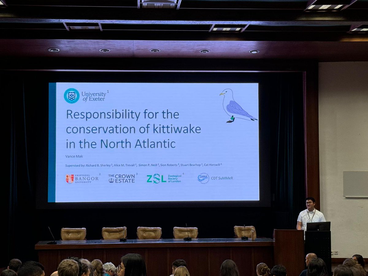 VanceMak's tweet image. So grateful to be given the opportunity to present some work from the first chapter to my PhD at the @TheSeabirdGroup #coimbraseabirds conference today!!