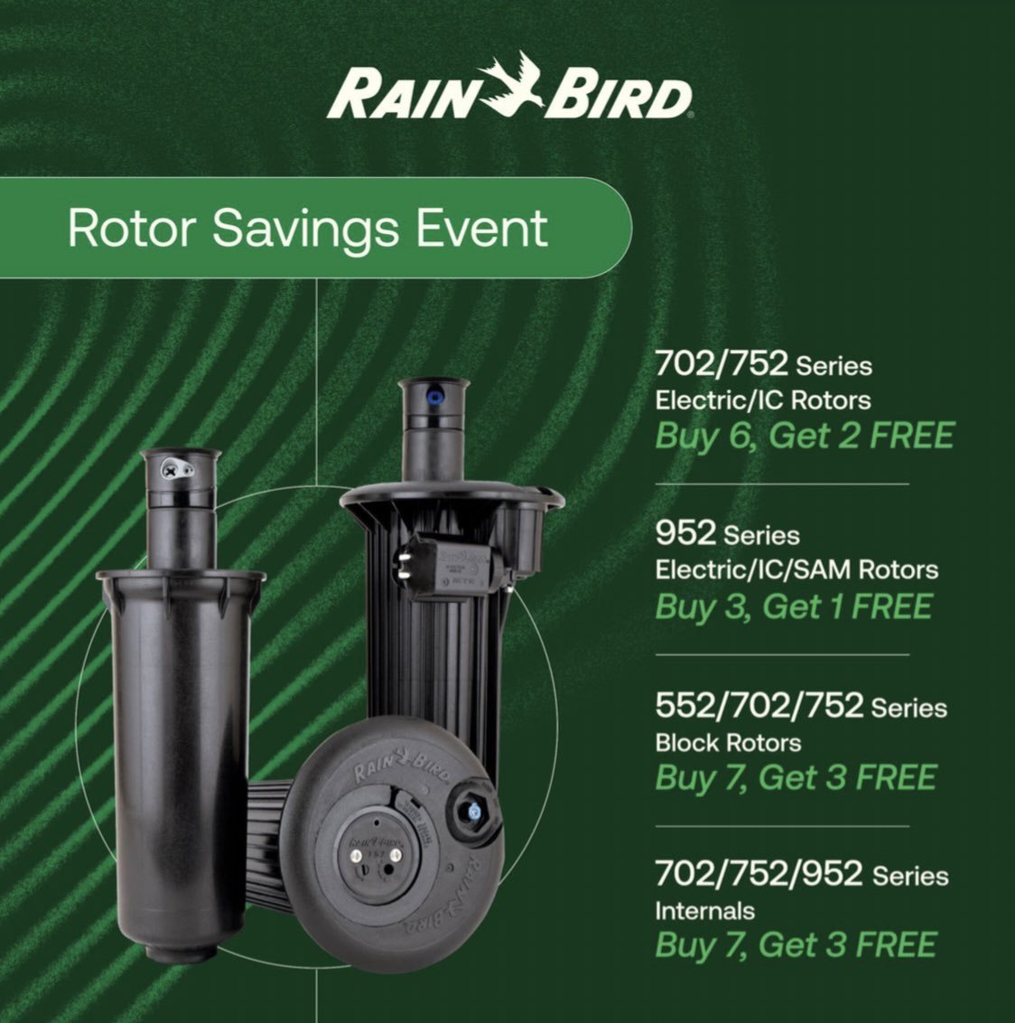 Brian Kealy (@kealy_b) on Twitter photo Along with football and a change in the weather, our <a href="/RainBirdGolf/">RainBirdGolf</a> Rotor Promotion has returned. Contact myself or your local <a href="/EwingOutdoor/">Ewing Outdoor Supply</a> Golf Account Manager for quoting and further details. Take advantage now through October 4! Along with football and a change in the weather, our <a href="/RainBirdGolf/">RainBirdGolf</a> Rotor Promotion has returned. Contact myself or your local <a href="/EwingOutdoor/">Ewing Outdoor Supply</a> Golf Account Manager for quoting and further details. Take advantage now through October 4!