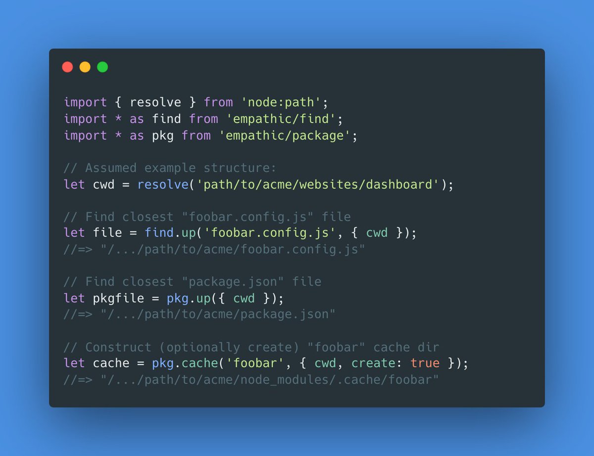 Introducing empathic — a set of small &amp; fast Node.js utilities to understand your pathing needs ✨

It has multiple submodules, each of which are:
▸ fast: 8x to 40x faster than alternatives
▸ modern: based on newer Node APIs
▸ small: 200-500b

 GitHub: github.com/lukeed/empathic