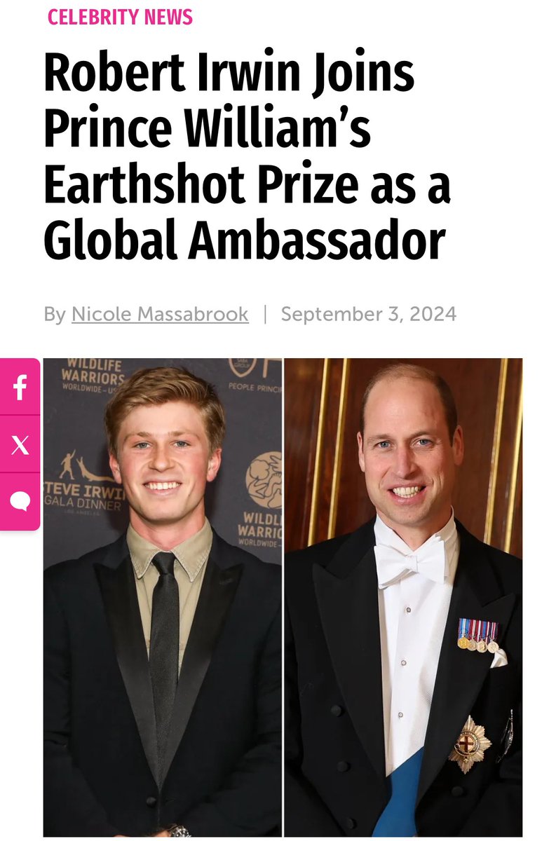 The Australian Monarchist League (@austmonarchist) on Twitter photo 🐊👑 Congratulations to wildlife warrior and Aussie legend <a href="/RobertIrwin/">Robert Irwin</a>, on being made a Global Ambassador for Prince William’s @earthshotprize! 🐊👑 Congratulations to wildlife warrior and Aussie legend <a href="/RobertIrwin/">Robert Irwin</a>, on being made a Global Ambassador for Prince William’s @earthshotprize!