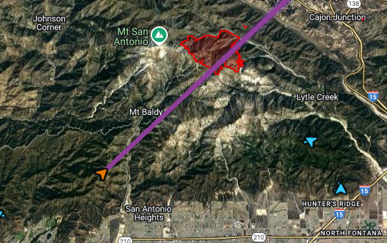 engineco16's tweet image. New #Fire up near the top #MountBaldy @Angeles_NF