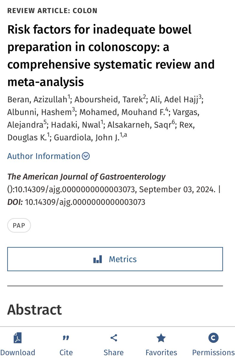 Azizullah Beran, MD, ABOM-D (@azizullahberan) on Twitter photo Excited to share our new publication about risk factors for inadequate bowel preparation in colonoscopy, published <a href="/AmJGastro/">AJG - The American Journal of Gastroenterology</a> <a href="/AmCollegeGastro/">ACG</a> thanks to my mentors and coauthors <a href="/Rex_colonoscopy/">Douglas K. Rex, MD</a> <a href="/JohnGuardiolaMD/">John Guardiola</a> <a href="/tarek7ab/">Tarek Aboursheid</a> <a href="/Adel_Hajj_Ali/">Adel Hajj Ali</a> <a href="/AlbunniHashem/">Hashem Albunni</a> <a href="/MouhandMD/">Mouhand Mohamed, MD, MSc</a> <a href="/AlsakarnehSaqr/">Saqr Alsakarneh, MD, MSc</a> Excited to share our new publication about risk factors for inadequate bowel preparation in colonoscopy, published <a href="/AmJGastro/">AJG - The American Journal of Gastroenterology</a> <a href="/AmCollegeGastro/">ACG</a> thanks to my mentors and coauthors <a href="/Rex_colonoscopy/">Douglas K. Rex, MD</a> <a href="/JohnGuardiolaMD/">John Guardiola</a> <a href="/tarek7ab/">Tarek Aboursheid</a> <a href="/Adel_Hajj_Ali/">Adel Hajj Ali</a> <a href="/AlbunniHashem/">Hashem Albunni</a> <a href="/MouhandMD/">Mouhand Mohamed, MD, MSc</a> <a href="/AlsakarnehSaqr/">Saqr Alsakarneh, MD, MSc</a>