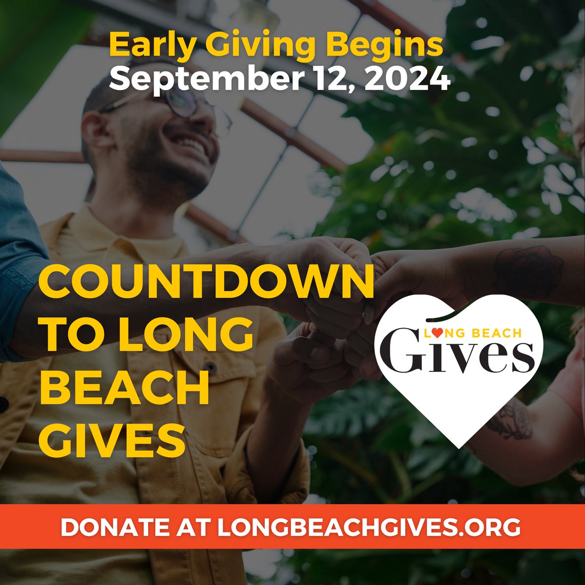 We’ve made our way to September! Get excited for #LongBeachGives! ❤️ The Countdown begins NOW.