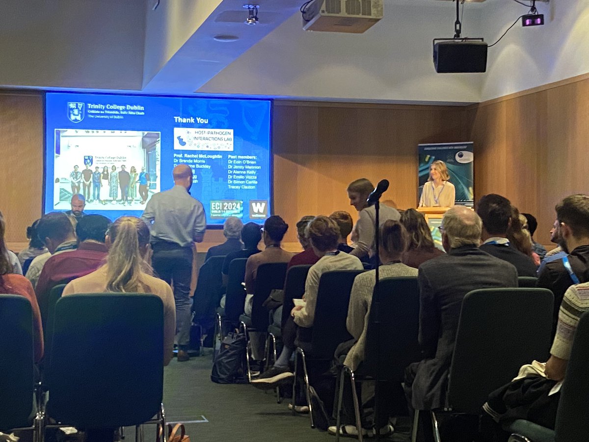 McLoughlin_Lab's tweet image. Wonderful to see the Host Pathogen Interactions lab @tcdbi @tcdTBSI being showcased so superbly today at #ECI2024 by @Alanna_Kelly__ and Cliodhna Daly
