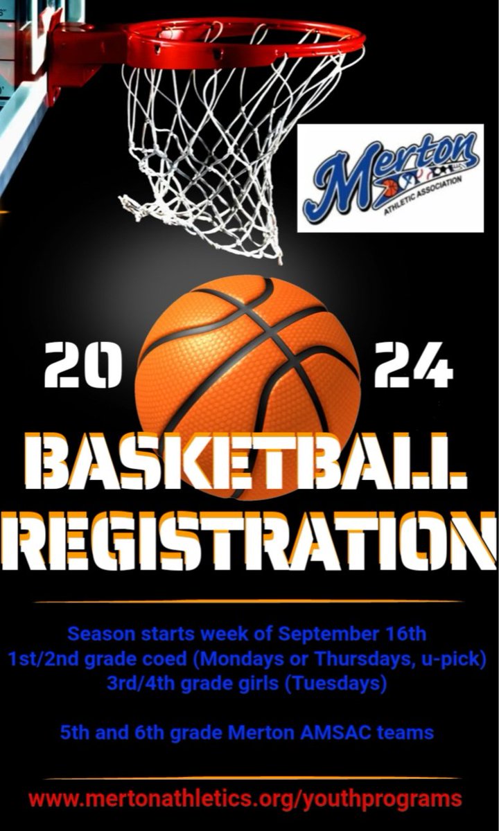 actdirMAA's tweet image. Registration closed Friday, September 6th. Go to mertonathletics.org/youthprograms to register.