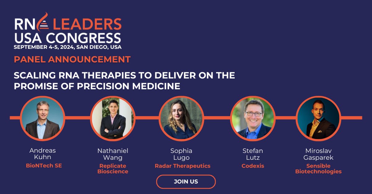 Excited to moderate the "Scaling RNA Therapies" panel <a href="/InformaConnect/">Informa Connect</a> RNA Leaders 2024 in San Diego. We’ll talk about #mRNA production challenges we have to solve today to make better mRNA drugs tomorrow. Connect with us <a href="/sensible_bio/">Sensible Biotechnologies</a> if you're around!#mRNAmadebetter #sensiblebio