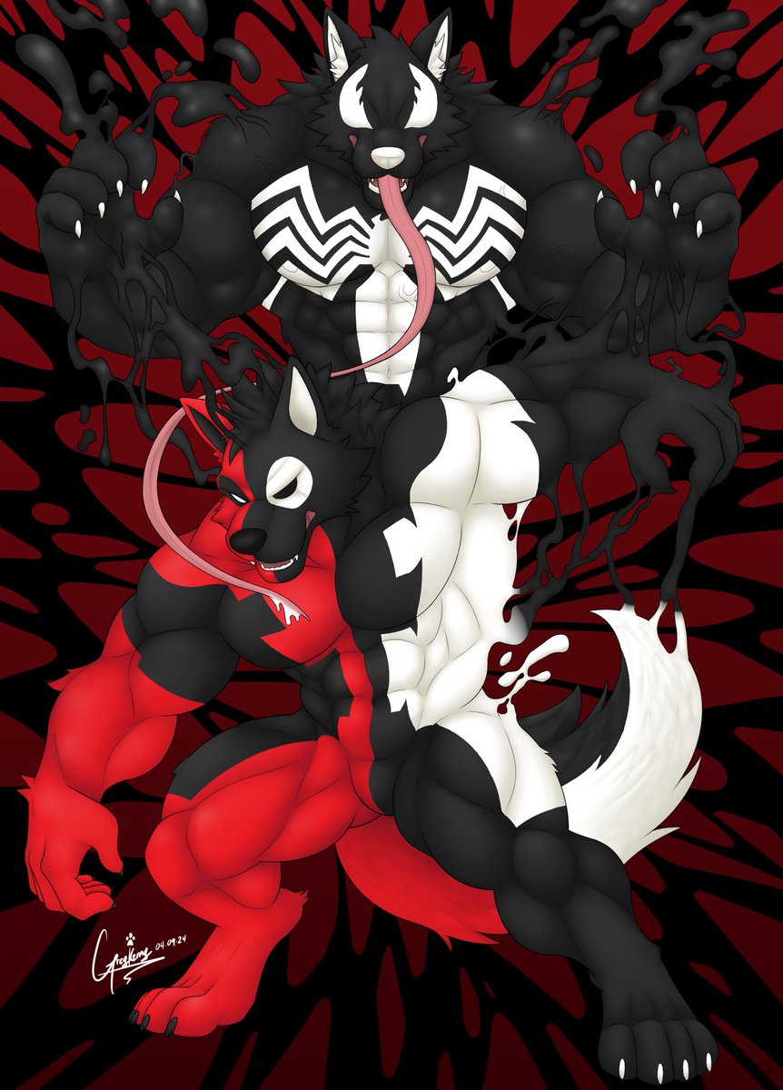 GreykennyWolfz's tweet photo. Symbiotes Side of Dwoolf 
Commissioned by @DP_Dwoolf https://t.co/pVwhyBQprT