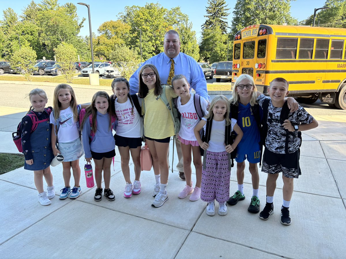 Culbertson students had a great first day building relationships with new friends, their teachers and our new School Resource Officer.  <a href="/MarpleNewtownSD/">Marple Newtown SD</a>