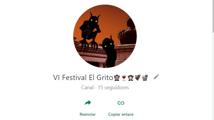 Únete a nuestro canal de WhatsApp y entérate de todas las noticias relacionadas a la edición 6 del Festival El Grito 📱😱⬇️
whatsapp.com/channel/0029Va…