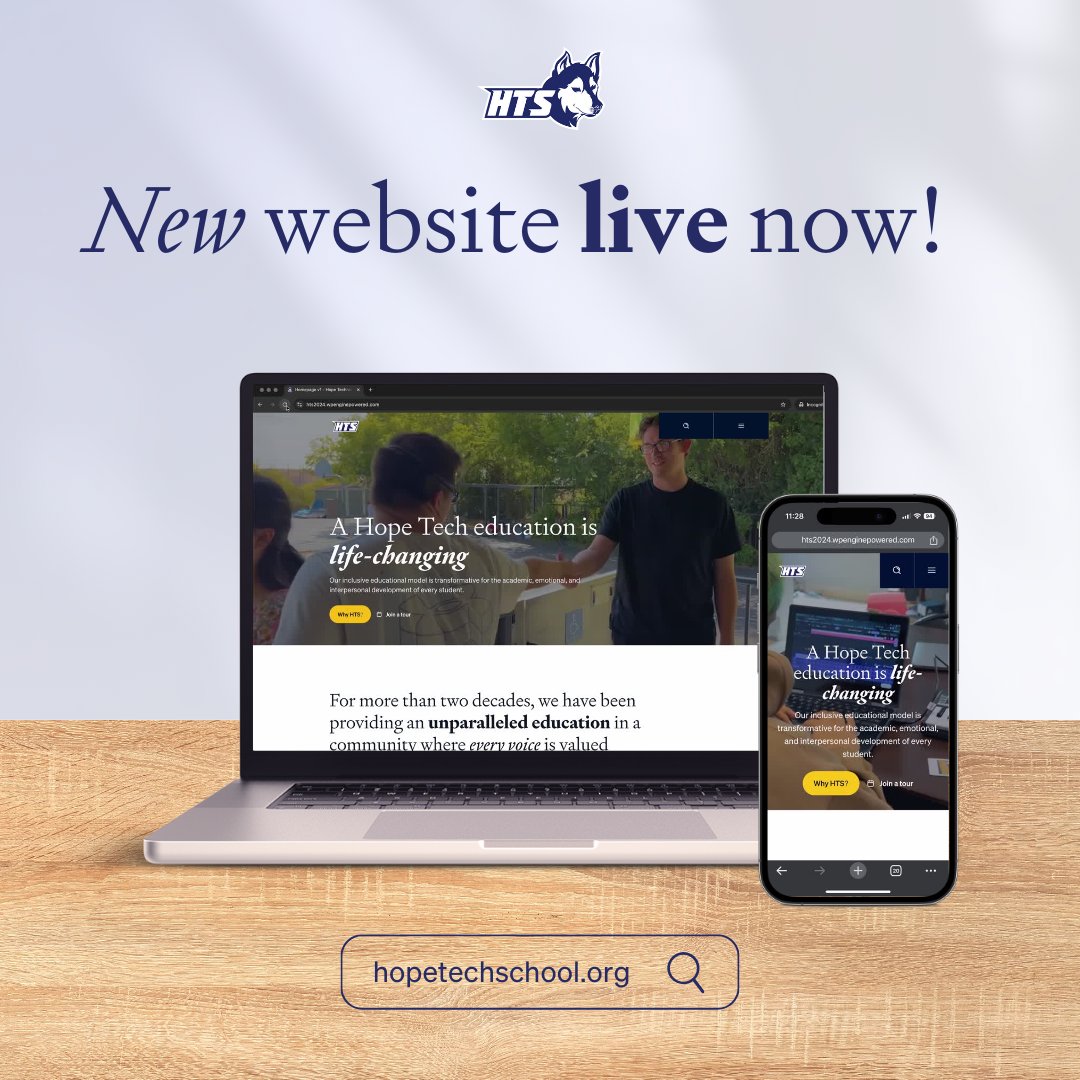 Our new HTS website is live! Learn why we're ranked "Best of the Best," read alumni and parent stories, and discover how we motivate students in academics and beyond. Visit hopetechschool.org today!