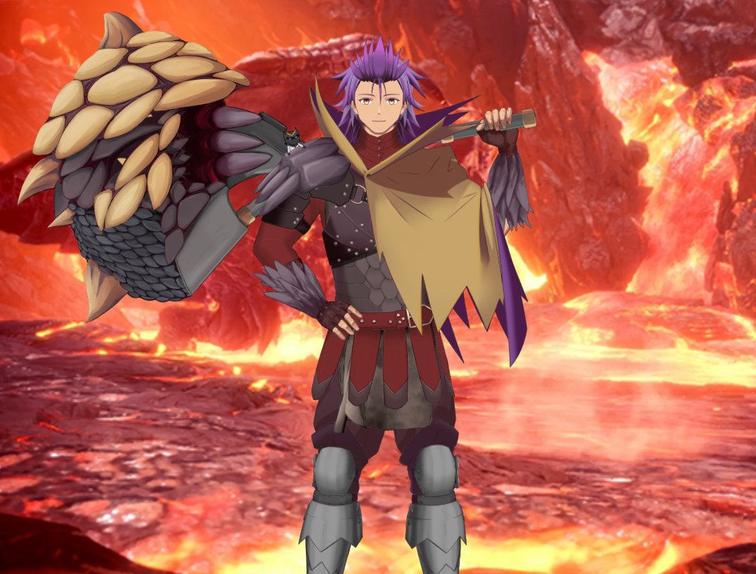 DerkouShinono's tweet photo. no me gusta hacer re debut y weas xD asique chicos aqui les traigo un adelanto ya final del modelo nuevo!! nuevo estilo version MONSTER HUNTER!!! PRONTO LO USARE EN LOS Directos!! y esperare con ganas el MONSTER HUNTER WILD!! https://t.co/SVomV2jFQi
