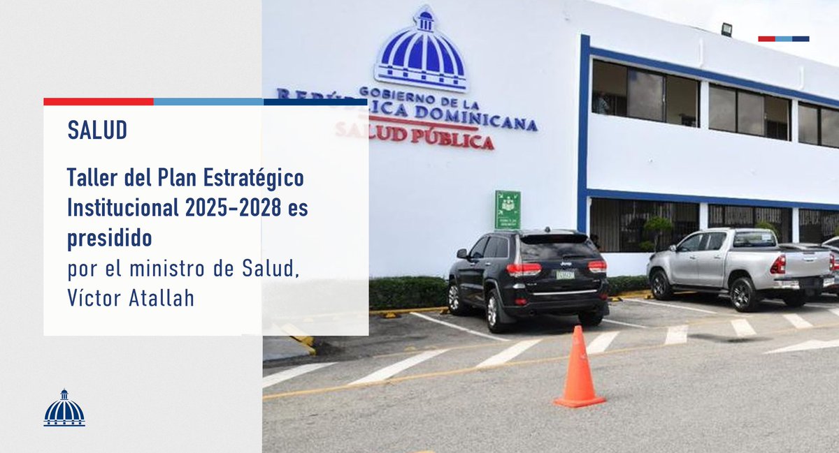 El ministro de Salud, @VicAtallah, encabezó el taller “Formulación del Plan Estratégico Institucional 2025-2028”, para iniciar los lineamientos estratégicos y programáticos que guiarán la labor de la institución en los próximos tres años. 
presidencia.gob.do/noticias/minis…