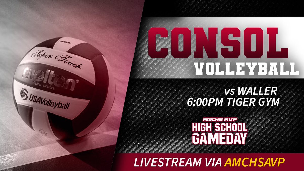 Can't make it to the game? Tune in live to watch A&amp;M Consolidated High School Volleyball vs Waller!

youtube.com/live/9Tb0OpTlw…