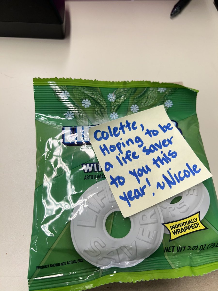 Today, I had my first official meeting with my CT; she brought me a gift! I love it! 😉 #teambcps #bettertogether #lifesaver 🥰 #teacherlife #gatorgoals 🐊