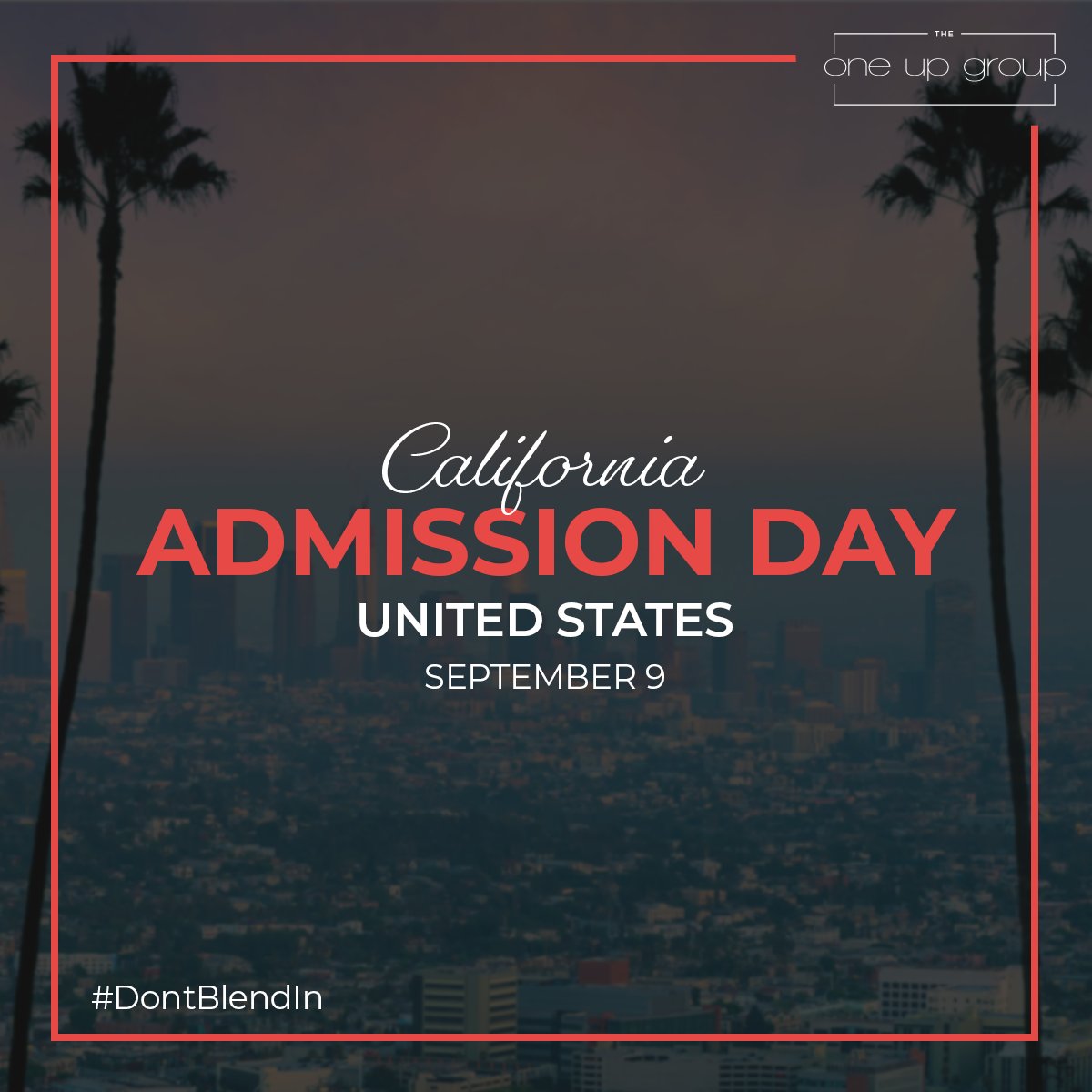 theoneupgroup's tweet photo. From the Pacific coast to the Sierra Nevada mountains, #California is a state of endless possibilities. Happy Admission Day! From yours truly @theoneupgroup 🇺🇸🥳🎉
.
.
.
.
#GoldenState #Celebration #DontBlendIn #Holidays2024 #EventsManagement #EventsProduction #HappyAdmissionDay https://t.co/UebrNhvwSh