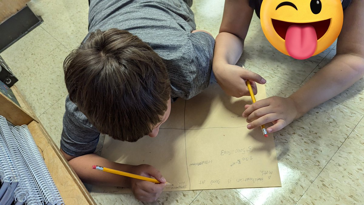 Collaborating with our friends as we discuss what a Mathematician is!