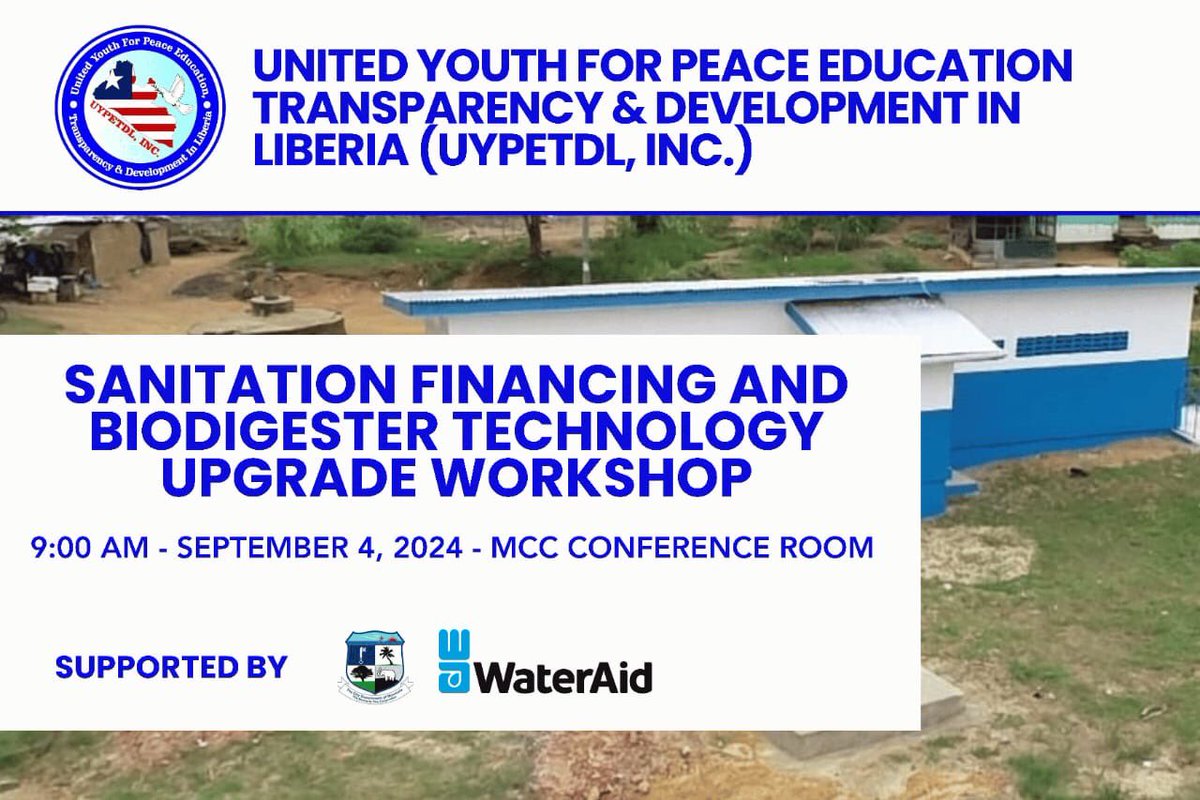 Timothy Kpeh (@kpehtimothy6) on Twitter photo All is set for the biggest sanitation financing and technology upgrades forum tomorrow September 4,2024 sponsored by <a href="/wessexwater/">Wessex Water</a> <a href="/WateraidLiberia/">WaterAid Liberia</a> the Government and citizens will discuss need to prioritize sanitation <a href="/WaterAidWAfrica/">WaterAid West Africa</a> <a href="/WaterAidIndia/">WaterAid India</a> <a href="/WaterAidNiger/">WaterAid Niger</a> <a href="/ChuchuSelma/">chuchu selma</a> All is set for the biggest sanitation financing and technology upgrades forum tomorrow September 4,2024 sponsored by <a href="/wessexwater/">Wessex Water</a> <a href="/WateraidLiberia/">WaterAid Liberia</a> the Government and citizens will discuss need to prioritize sanitation <a href="/WaterAidWAfrica/">WaterAid West Africa</a> <a href="/WaterAidIndia/">WaterAid India</a> <a href="/WaterAidNiger/">WaterAid Niger</a> <a href="/ChuchuSelma/">chuchu selma</a>