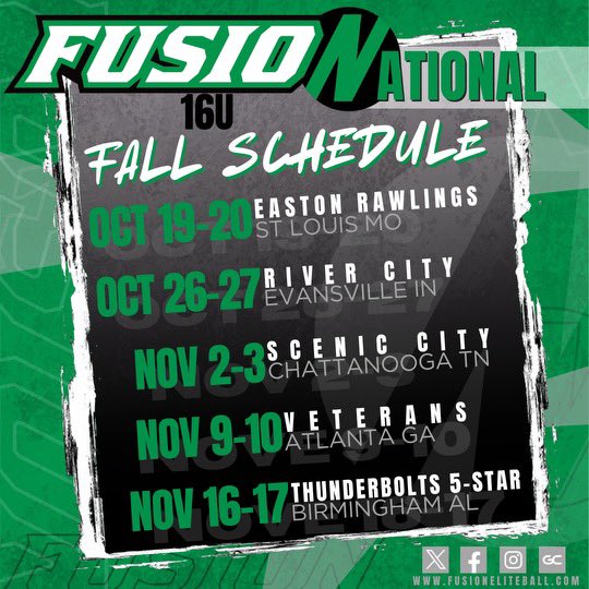 Kylee Huff (@kyleehuff2027) on Twitter photo Letâs Goo! I canât wait to be back on the field! Would love for everyone to come watch!! <a href="/FusionSB_16Nats/">Fusion 16U National Unruh/Greenwood</a>
<a href="/BaileyDillender/">Bailey Dillender</a> <a href="/AmyLTudor/">Amy Tudor</a> <a href="/KaylaBixel/">Kayla Bixel</a> <a href="/kunkle18/">Sue Kunkle</a> <a href="/mzerkleee/">Morgan Zerkle</a> <a href="/NKUNorseSB/">NKU Softball đ„</a> <a href="/Coachmun/">Mat Mundell</a> <a href="/coachferrell15/">Ben Ferrell</a> <a href="/CoastalSoftball/">Coastal Carolina SB</a> <a href="/ryandgreenwood/">Ryan Greenwood</a> Letâs Goo! I canât wait to be back on the field! Would love for everyone to come watch!! <a href="/FusionSB_16Nats/">Fusion 16U National Unruh/Greenwood</a>
<a href="/BaileyDillender/">Bailey Dillender</a> <a href="/AmyLTudor/">Amy Tudor</a> <a href="/KaylaBixel/">Kayla Bixel</a> <a href="/kunkle18/">Sue Kunkle</a> <a href="/mzerkleee/">Morgan Zerkle</a> <a href="/NKUNorseSB/">NKU Softball đ„</a> <a href="/Coachmun/">Mat Mundell</a> <a href="/coachferrell15/">Ben Ferrell</a> <a href="/CoastalSoftball/">Coastal Carolina SB</a> <a href="/ryandgreenwood/">Ryan Greenwood</a>