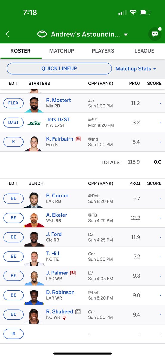 KingboyGraphix's tweet photo. @FantasyHdliners this is my other league. 12 teams ppr, 3rd pick. https://t.co/ov7TSeIQiN