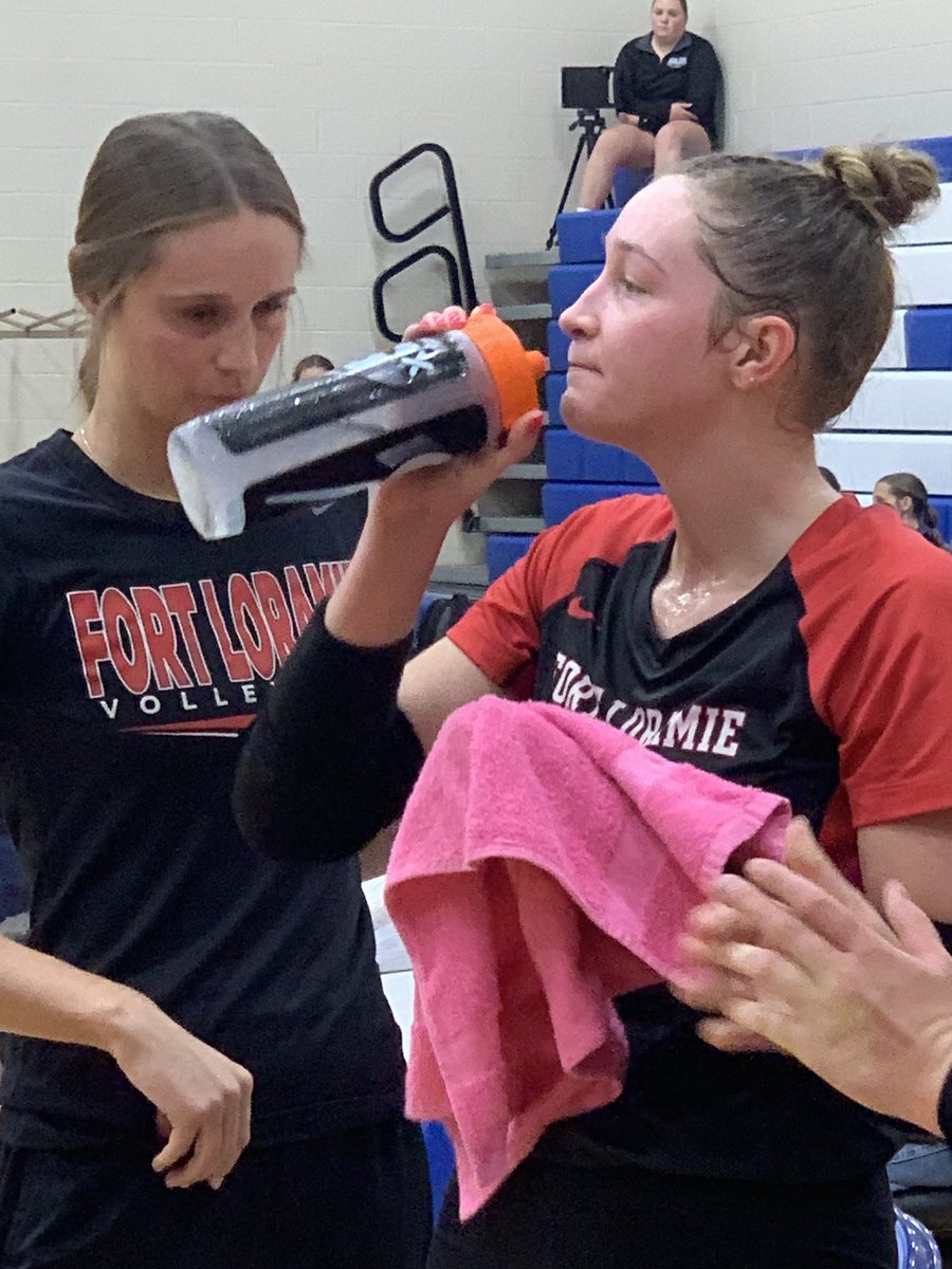 With her 25th assist of the match tonight, Jenna Barhorst is now the all-time record holder for assists in Fort Loramie VB history!!!!

Two pretty good VB players in this pic, eh??