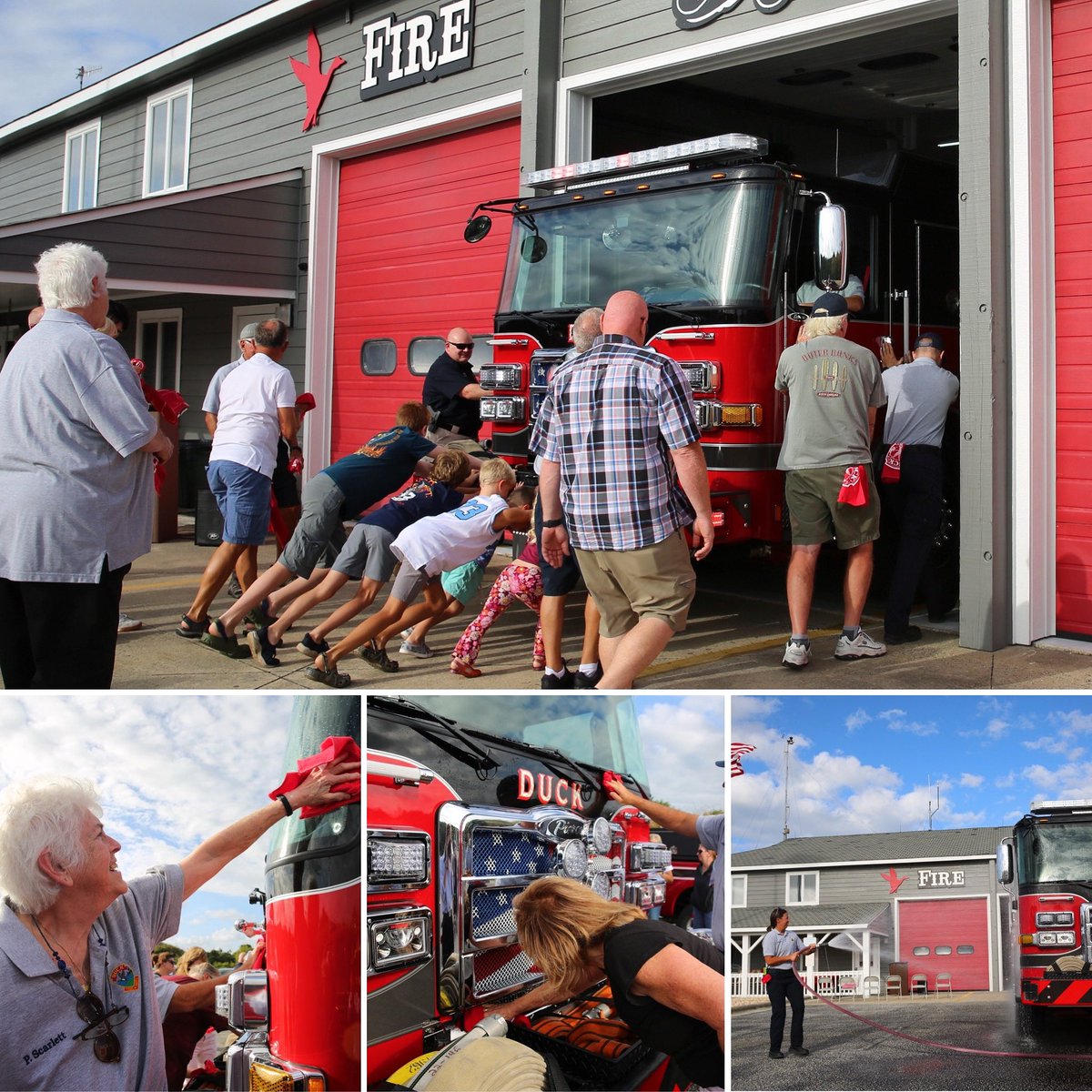 DUCKFIREDEPT's tweet image. Thank you to everyone who came out this evening for a department #tradition — a wetdown ceremony for our newest rig, #Engine11 💦🚒💦

#DuckFire appreciates the continued support of our community and is dedicated to serving all of our stakeholders!
