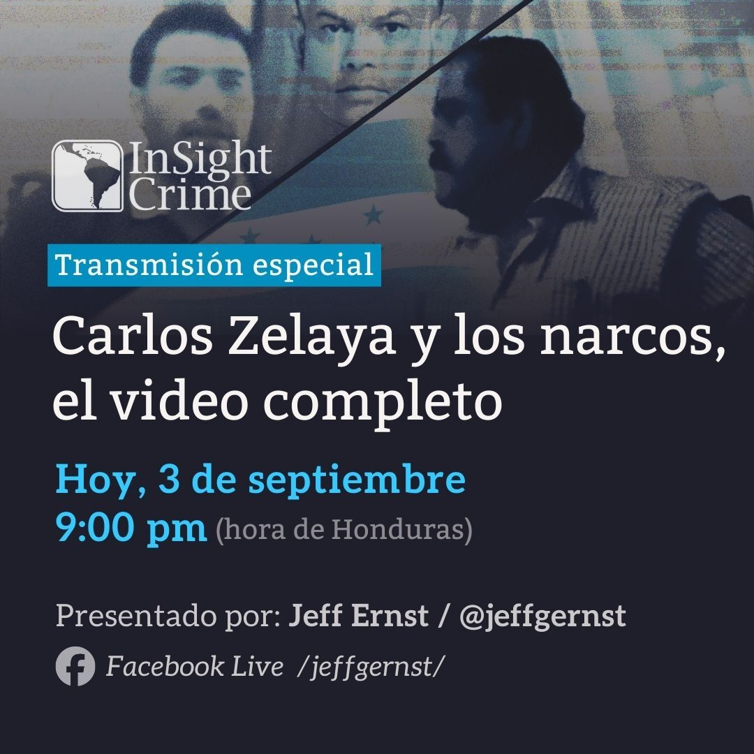 InSightCrime_es's tweet photo. 🇭🇳 | Un video exclusivo de InSight Crime muestra a narcotraficantes hondureños ofreciendo sobornos a un miembro de la familia presidencial. Esta evidencia  la gravedad de la narcocorrupción en el país. Únase a nuestra transmisión en vivo hoy a las 9 p.m., hora de #Honduras. https://t.co/Mx8iJFjVfI