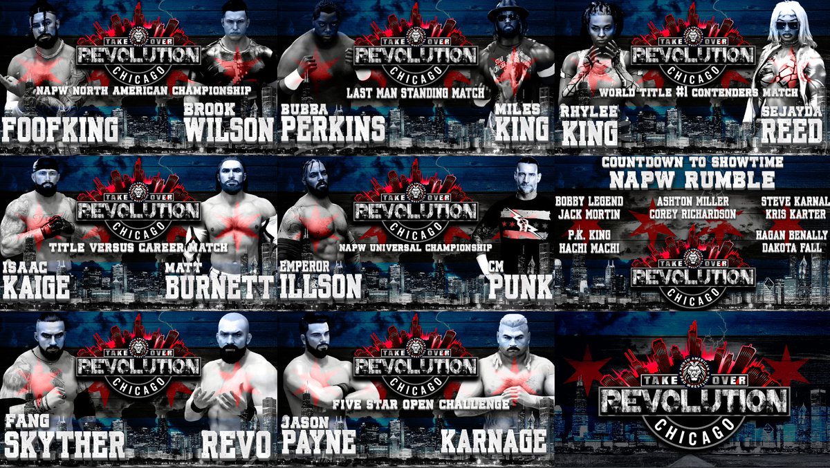 Stacked looking card so far for #TakeOverRevolution.

LIVE September 22nd on Twitch/YouTube.
