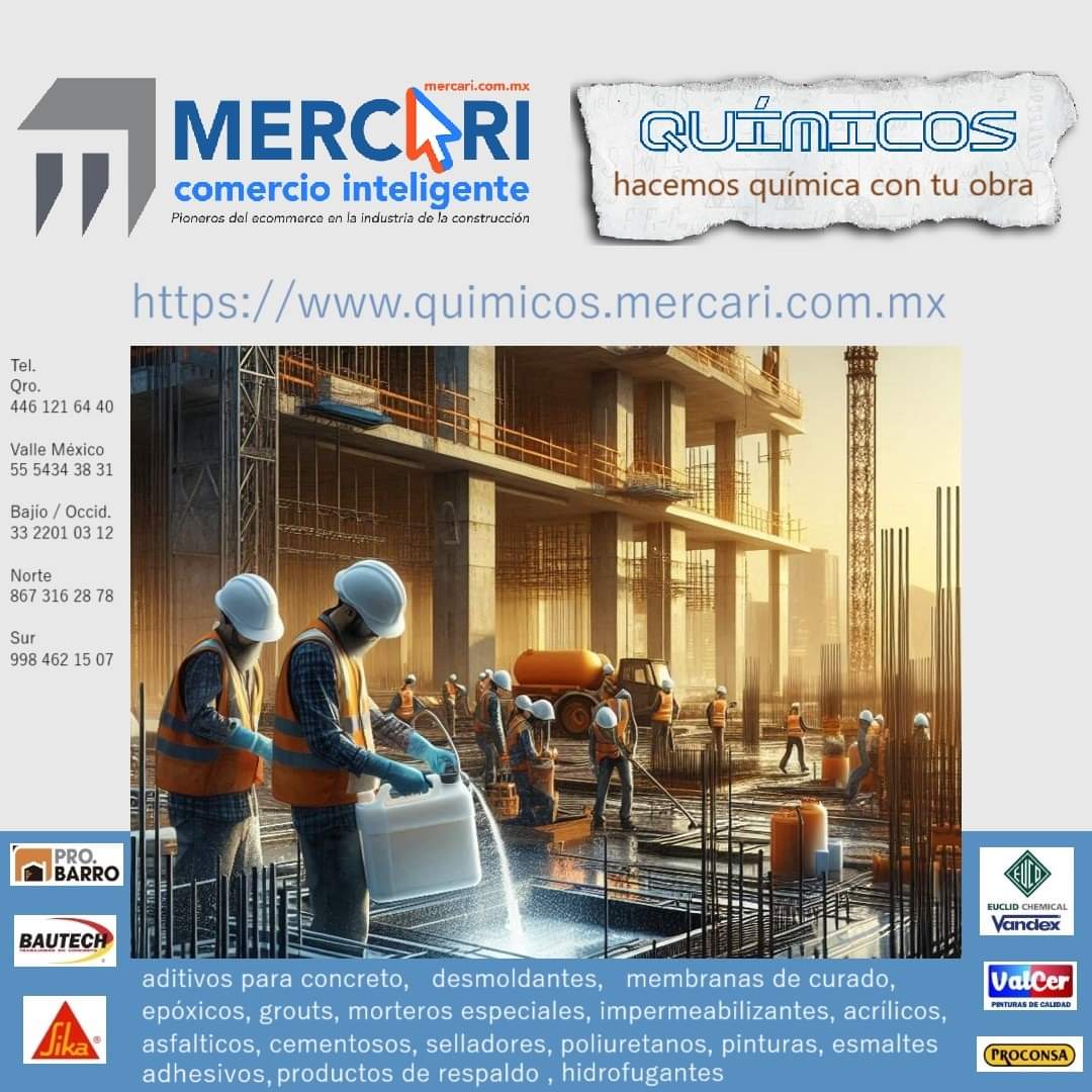 mercariobras's tweet photo. Hacemos #quimica con tu #obra, distribuimos las mejores #marcas y #productosquimicos #Bautech #Proconsa #Sika #Probarro #EUCOMEX #vandex #valcer #Ecommerce #NearshoringMexico https://t.co/lv2hcbr3Fs