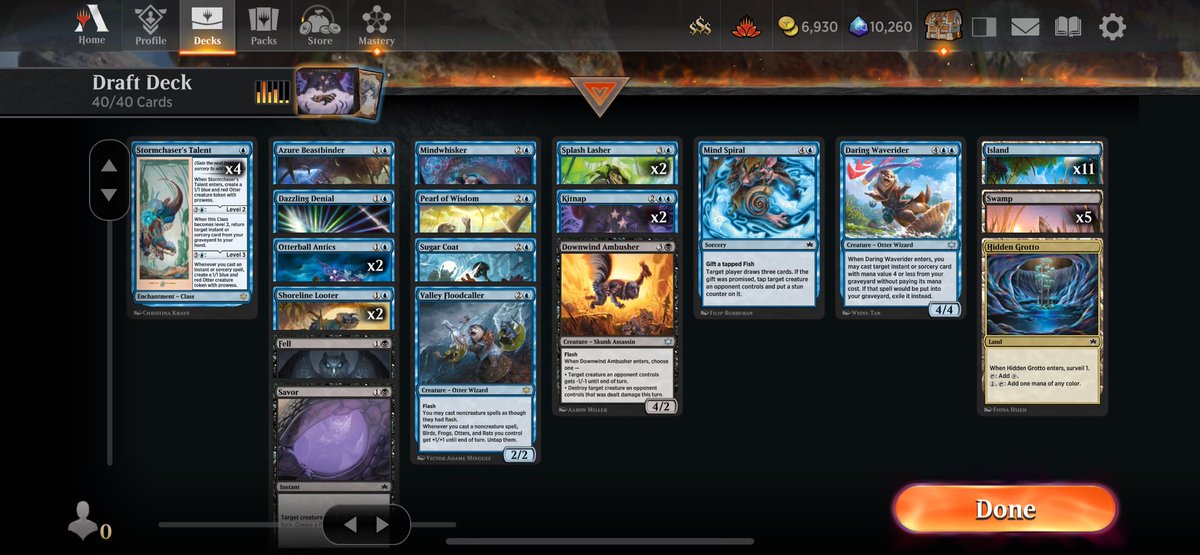 AbelKellen's tweet photo. I think blue was open lol @Marshall_LR @lsv #mtga https://t.co/kWYALZSfbs