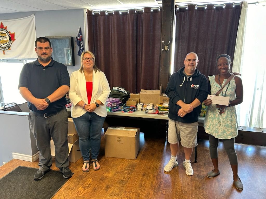 A huge THANK YOU to the ATU for providing school supplies for our students! <a href="/ATU_508/">ATU Local 508</a>