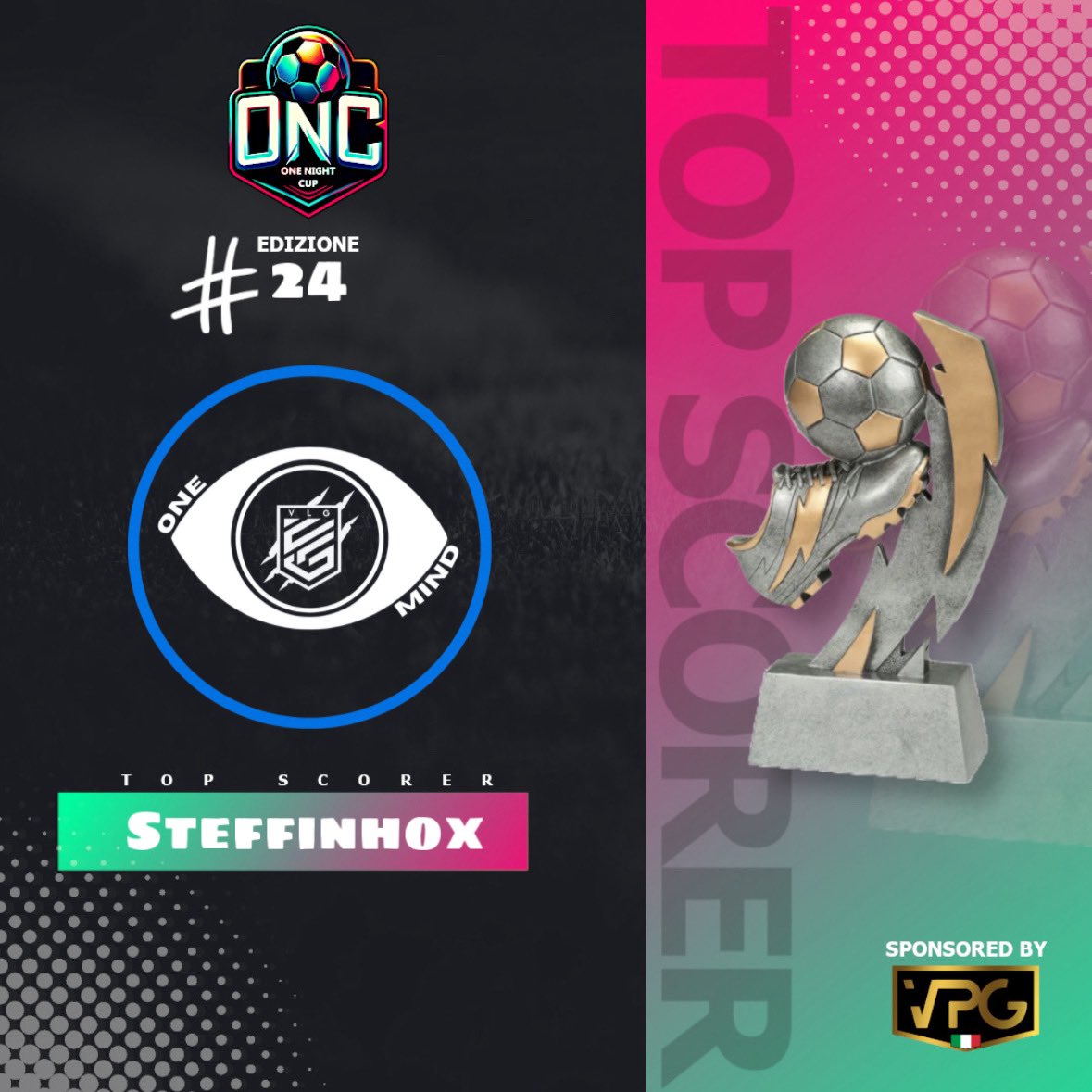 OneNightCup - VPG Italia (@onenightcup) on Twitter photo Complimenti ai <a href="/OneMindXI/">Focus 1Mind</a> & <a href="/HSLProClub/">HSL</a> per la vittoria della 24ยช edizione della OneNightCup - VPG! ๐
Complimenti anche ai due capocannonieri delle fasi finali! ๐
<a href="/VPGItaly/">VPG Italy ๐ฎ๐น</a> <a href="/pctransfermarkt/">๐ฎ๐น PRO CLUBS TRANSFERMARKT๐</a> <a href="/RTproclub/">๐๐๐๐๐๐๐๐๐</a> Complimenti ai <a href="/OneMindXI/">Focus 1Mind</a> & <a href="/HSLProClub/">HSL</a> per la vittoria della 24ยช edizione della OneNightCup - VPG! ๐
Complimenti anche ai due capocannonieri delle fasi finali! ๐
<a href="/VPGItaly/">VPG Italy ๐ฎ๐น</a> <a href="/pctransfermarkt/">๐ฎ๐น PRO CLUBS TRANSFERMARKT๐</a> <a href="/RTproclub/">๐๐๐๐๐๐๐๐๐</a>