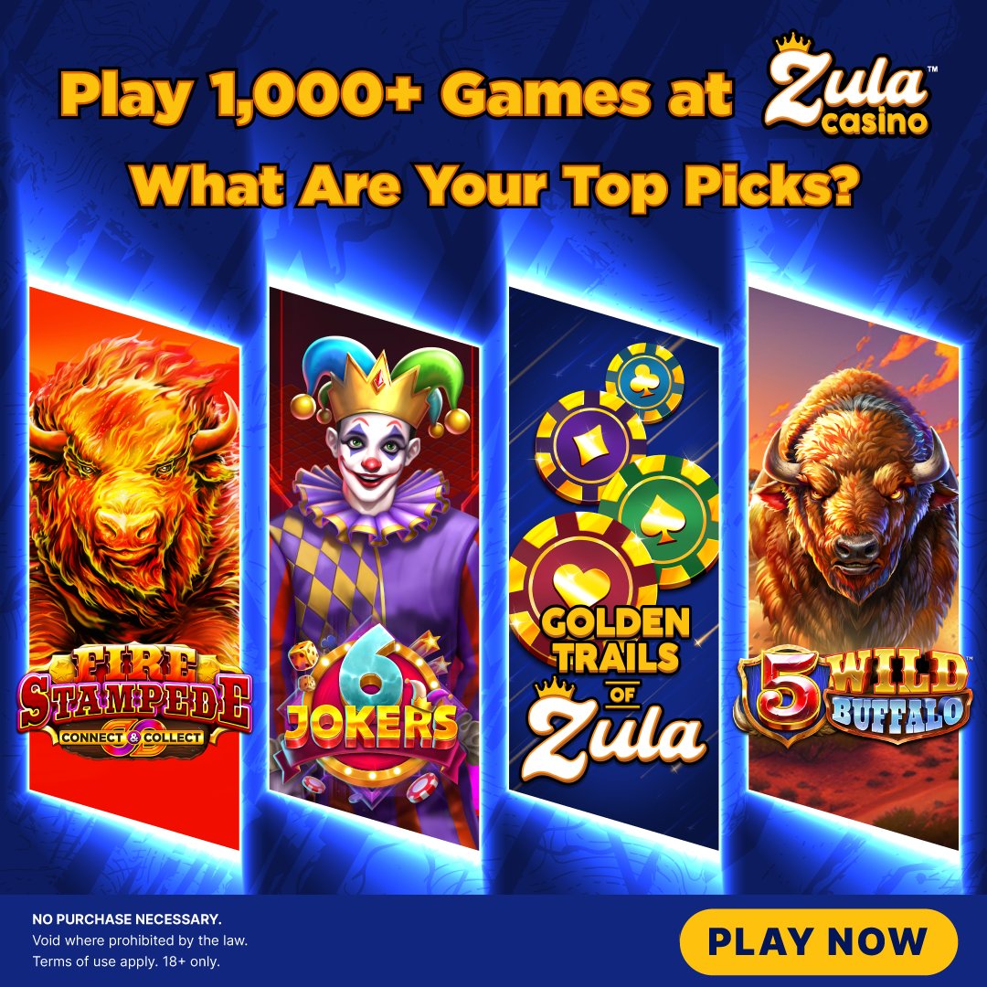 zula_casino's tweet photo. 🎉 Zula Casino Reaches 1000 Game Milestone! 🥳 

An incredible feat has been achieved - Zula Casino's game collection has now expanded to a whopping 1000 titles! 

Which games would YOU consider as your top pick?  

 #amazingplayer #toppick #wantto #zula #casino #game #player https://t.co/FBKZTEdBti