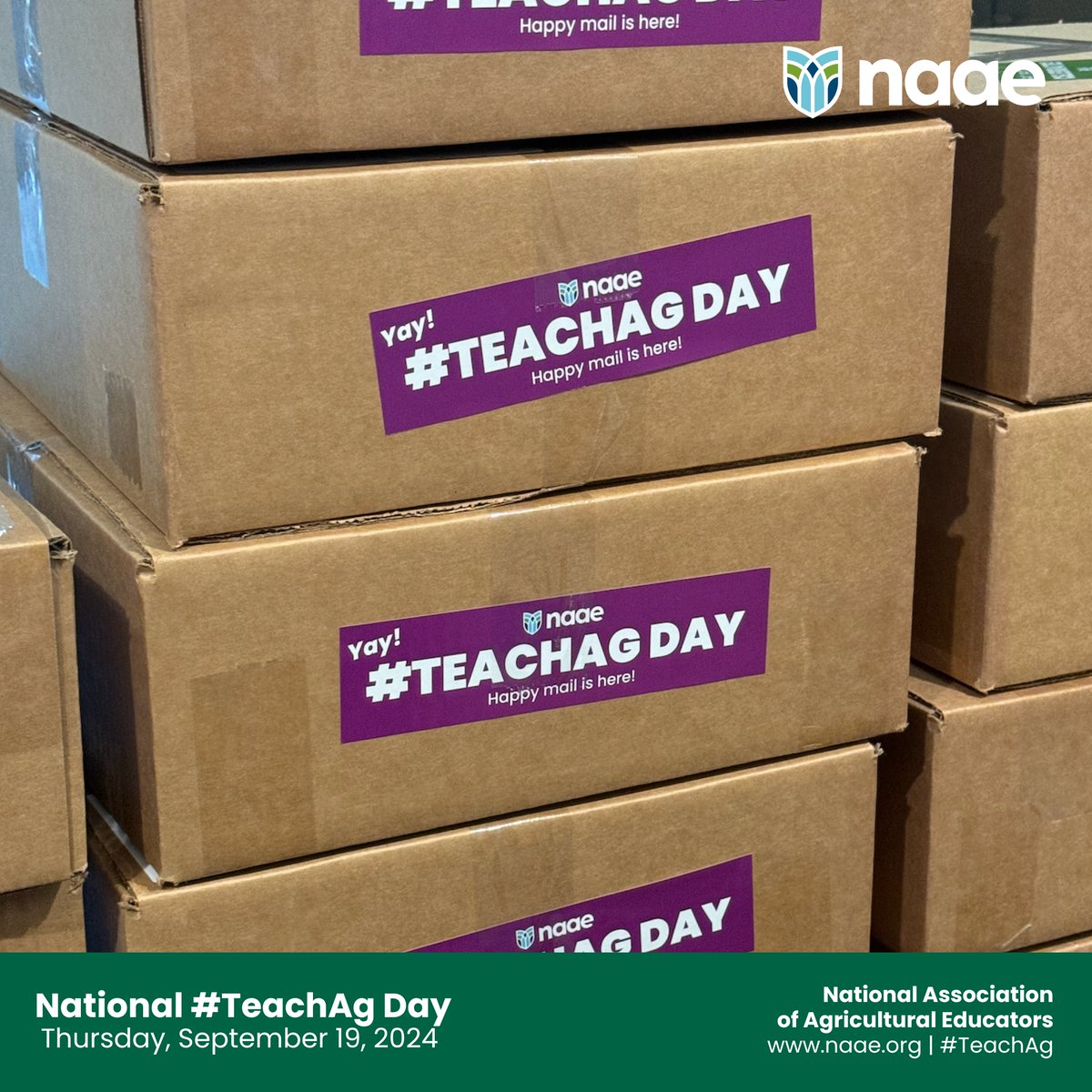 NAAE's tweet photo. Happy mail is here (or on its way!) Here's a look at this year's #TeachAg Lesson Plan-in-a-Box, with the theme "Unlock Your Potential." https://t.co/fwEbcdN3A7