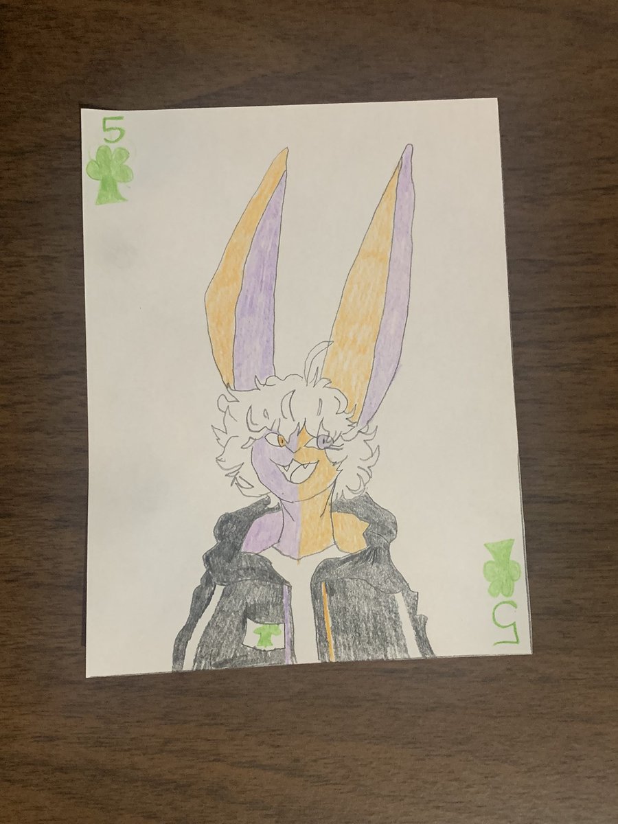 I am back with a new card The 5 of Clovers!