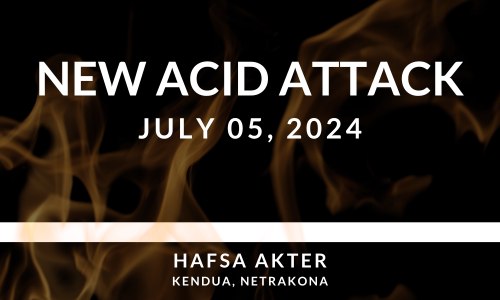BD_ASF's tweet image. Hafsa Akter, a woman, was attacked by acid on 05/07/2024. She was attacked by her husband Humayun Kabir while residing at her father's home.

A case has been filed in Kendua police station on 05/07/2024. At present, the accused is absconding.

Read More: cutt.ly/TeWbXb8U