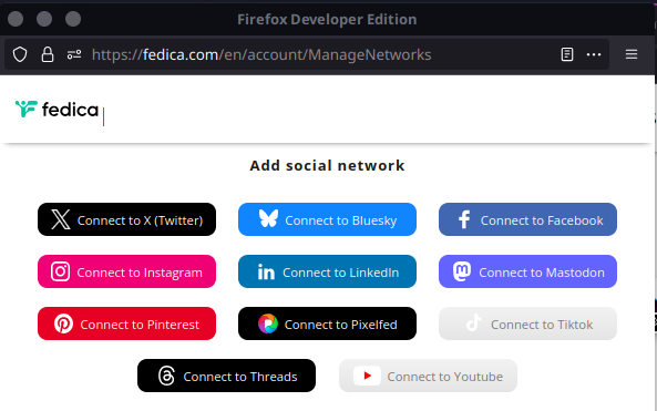 YourOnlyONEofcl's tweet image. The social media cross-posting service #Fedica now supports #Pixelfed uploads!
Give it a try, for free! fedica.com/?_by=youronlyo…
The power of the #Fediverse and #ActivityPub .
#SNS #SocialMedia #SocialWeb #OpenSocialWeb #DDFON #MycelialWeb