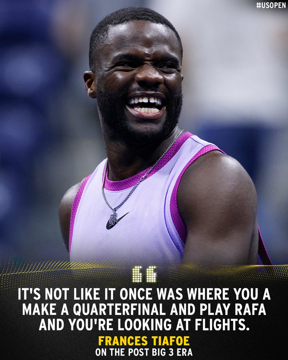 usopen's tweet photo. Frances Tiafoe says times have changed 😅 https://t.co/602OLT3fdp