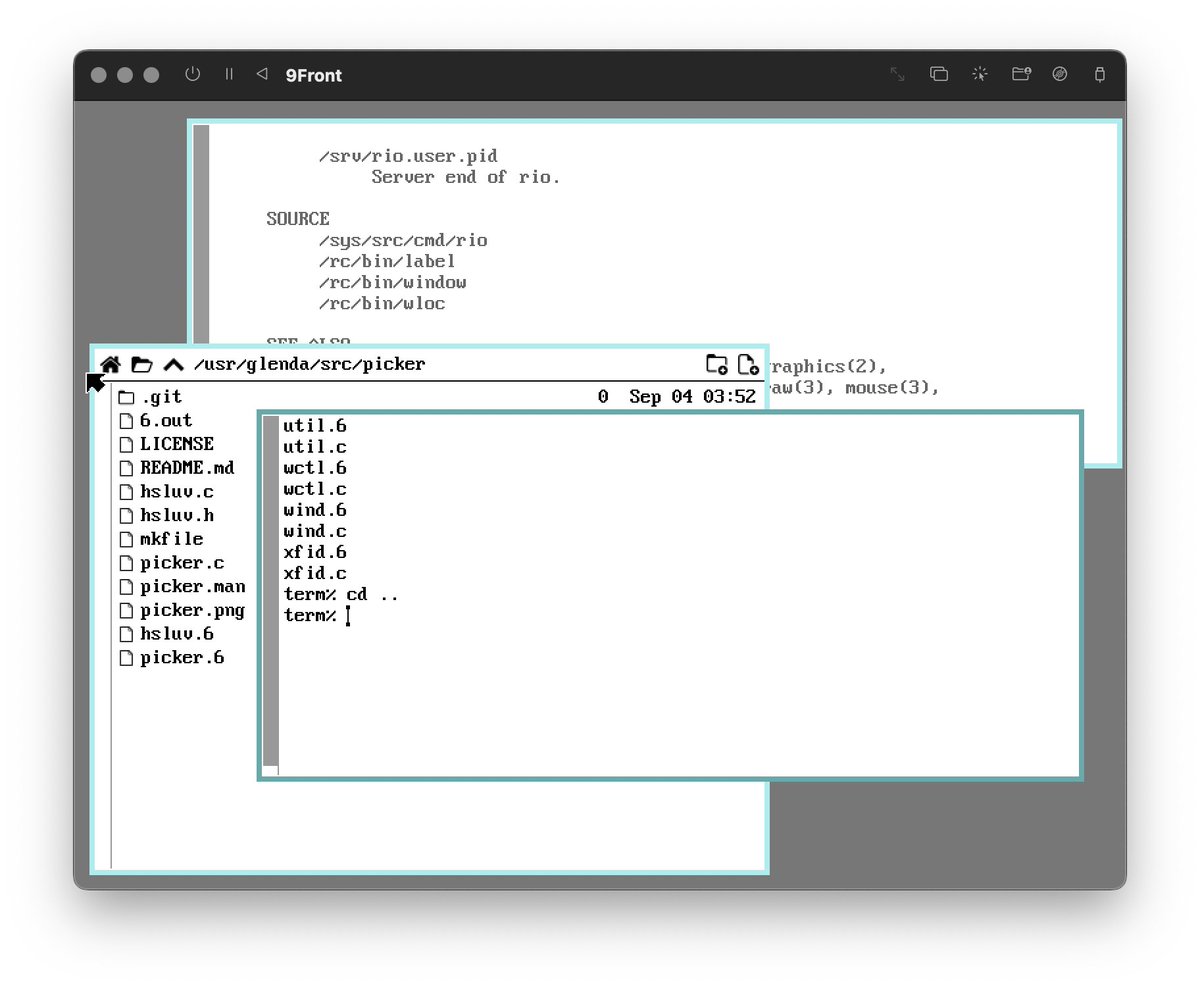 ludbald's tweet image. It seems like as the more fluent i become in #plan9/#9front, the more able i'm to use the #unix CLI  and tools by memory.